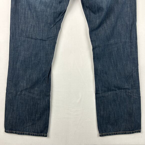 Levi's 527 Low Boot Cut Blue Denim Jeans 100% Cotton Men's Size 34x32 - Picture 5 of 11